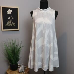 Keepsake Sun Up Grey Brushstroke Swing Mini Dress Size S Chic‎